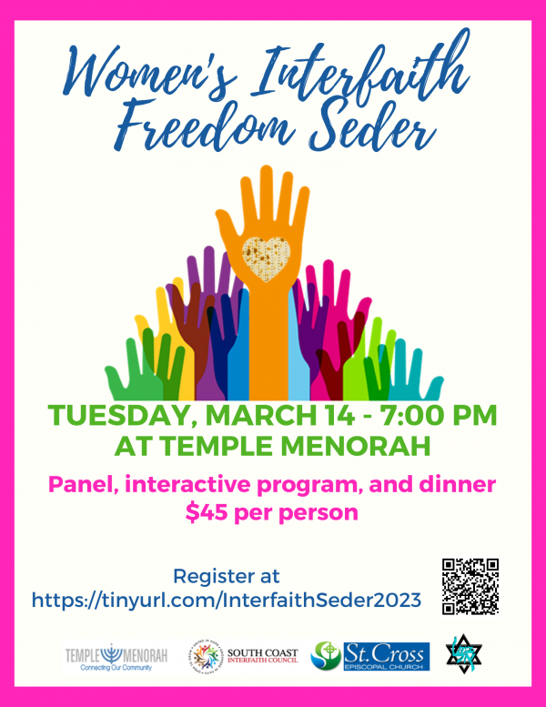 Women's Interfaith Freedom Seeder * New Date: March is 20th, 7pm