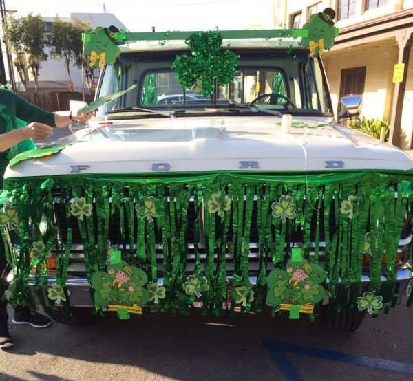 Representing St. Cross in the St. Patrick's Day Parade